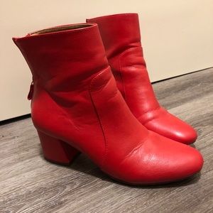Urban outfitters red boots